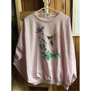 Hummingbird Flowers Vintage Shirt